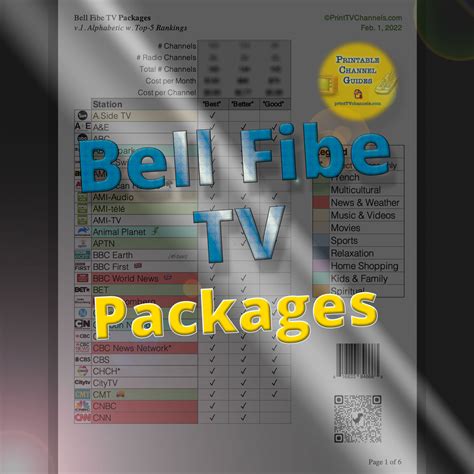 bell fibe tv programming packages.